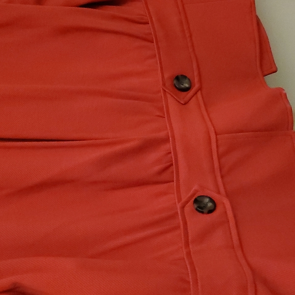 CAbi Red Button Front Blazer Jacket Style NWOT - Picture 6 of 6